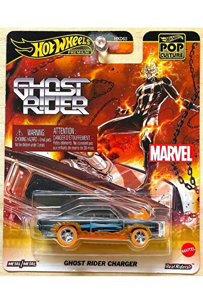 HOT WHEELS Premium Ghost Rider Charger – Marvel Koleksiyon Aracı Metal Gövde (HXD63)