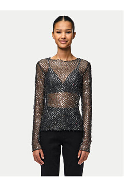 PIECES Bluză de damă 17153282 Argintiu