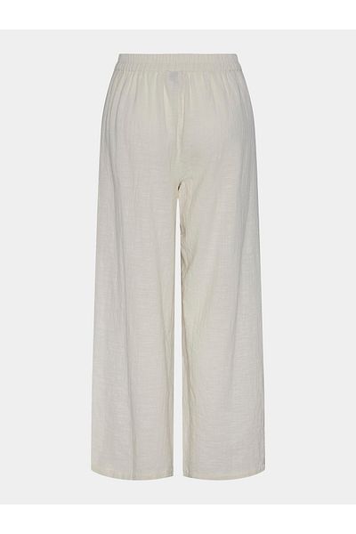 PIECES Pantaloni din material textil pentru femei 17148062 Ecru