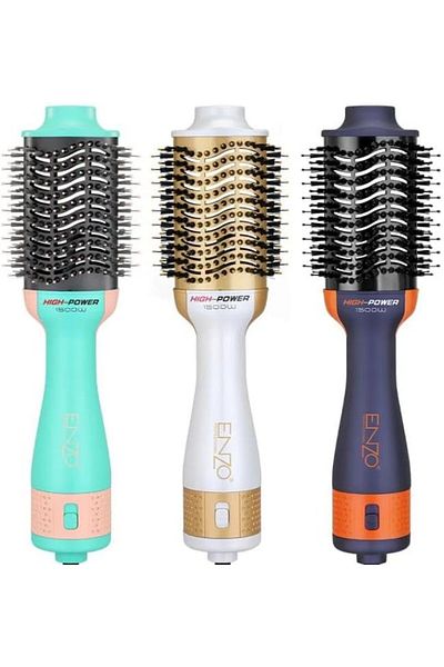 ENZO EN-4134 3-in-1 Electric Styling Comb (Purple) - Intl Version