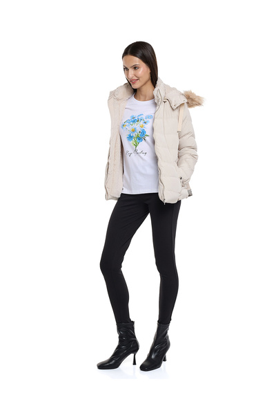 R&B Solid Skinny Fit Pants with Elastic Waist