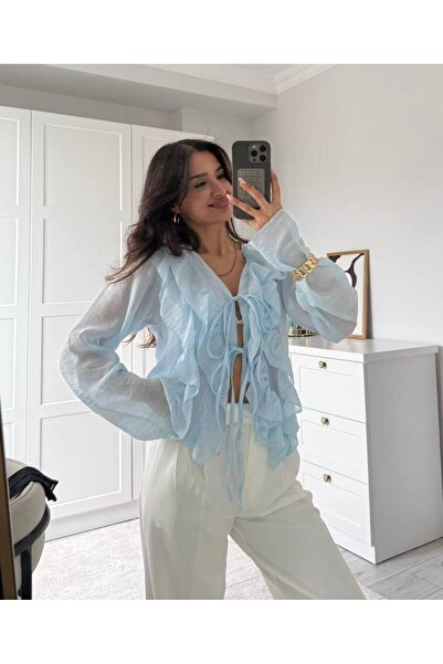 codudem تصميم ZR موديل FIRFIR قميص صيفي أنيق برباط