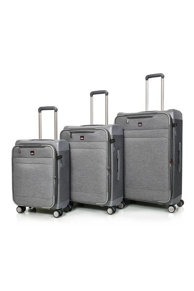 MORANO Murano 3-Piece Fabric and Polycarbonate Luggage Set, 28/24/20 Inch