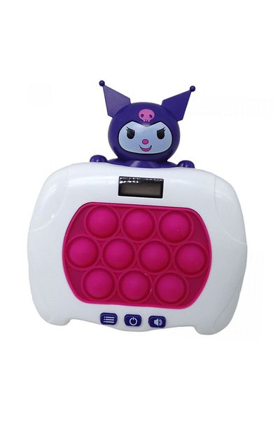 OEM Interactive Pop-It Console game, anti-stress, with sounds and lights, display and 999 levels, Kuromi shape