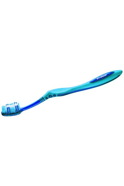 Trisa Flexible Head 3 Hard Manual Toothbrush 517437 Blue