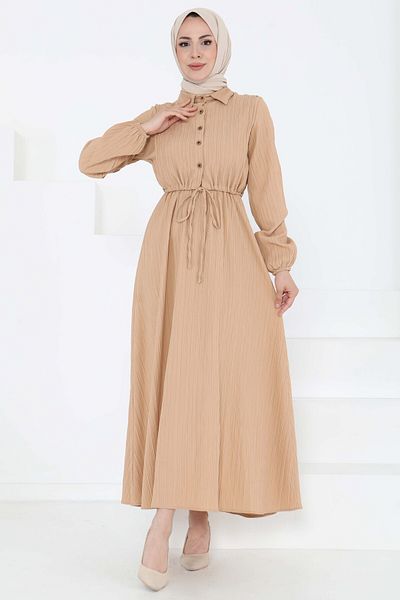 TOFİSA Sweater Dress Suit Mink - 27192