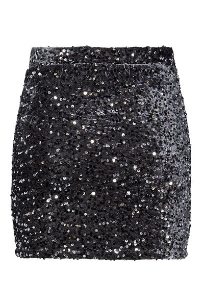 PIECES Women Mini Skirt 17143411 Gray