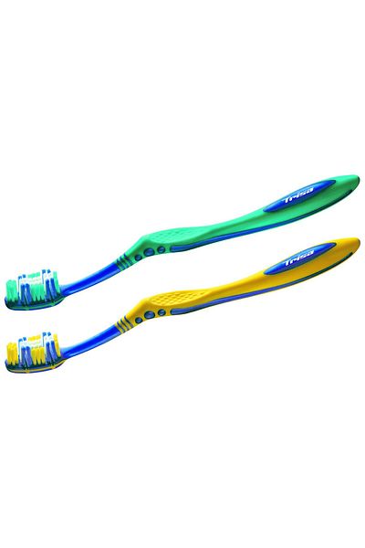 Trisa Flexible Head 3 Duo Soft Toothbrush 625485 Multicolor