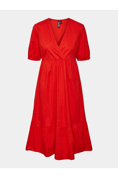 PIECES Women Summer Dress 17147660 Red