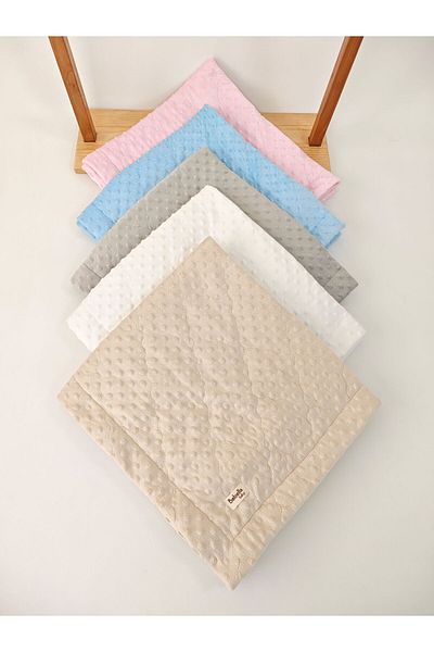 Bebella Quilted Chickpea Baby Swaddle Blanket – Double Sided Seasonal / Newborn Hospital Outlet 80X90Cm