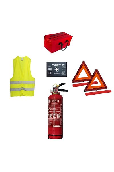 motor starter Set Siguranta Rutiera Omologat R.A.R. - Stingator Metalic 1KG, Trusa Medicala Certificata ANMDMR, Ge