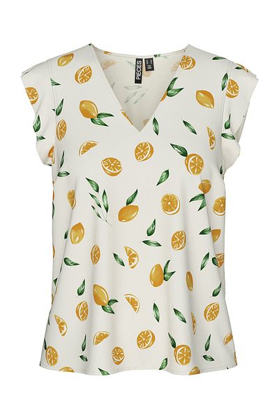PIECES Women's Blouse 17147804 Ecru