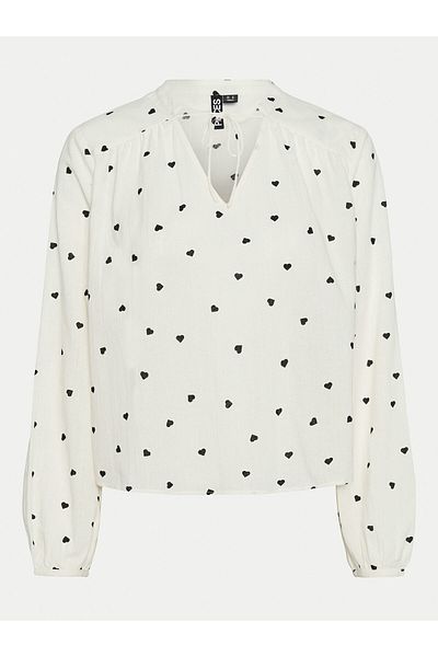 PIECES Women's Blouse 17151639 Ecru