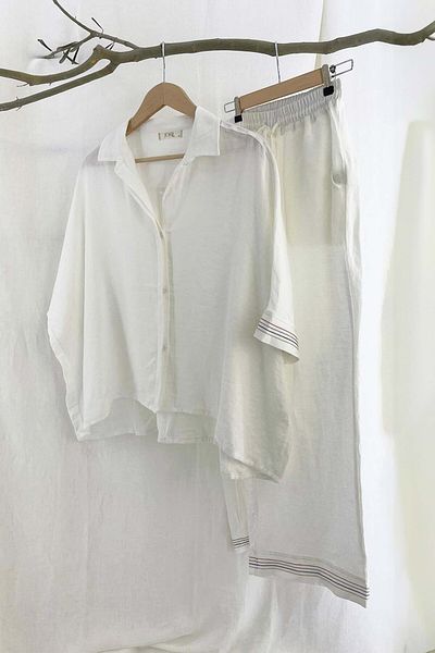 JOJOMIA Este Women's Trousers Cream