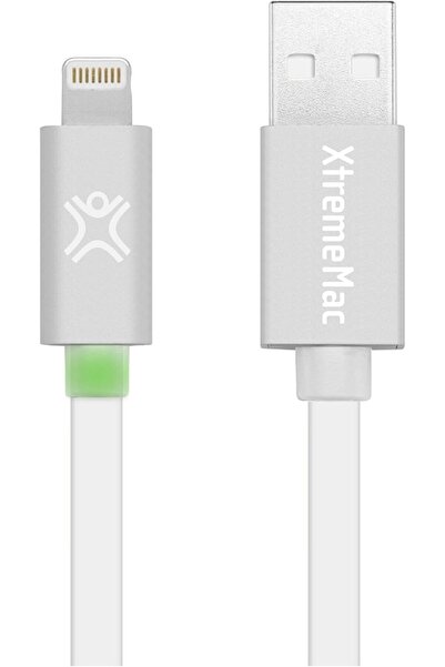 XtremeMac Flat LED LT Cable - 1.2 m Silver