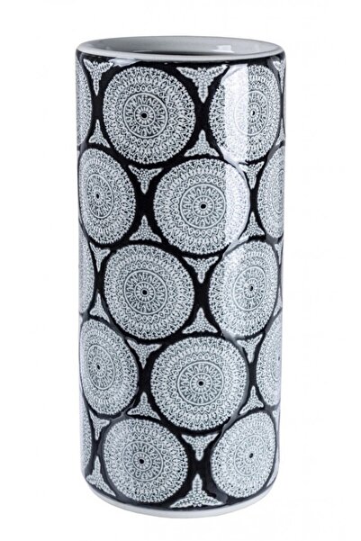 Bizzotto Πορσελάνινη βάση ομπρέλας 'Antifone' - Γκρι/Μαύρο, Ø 20 cm x Υ 46 cm