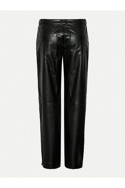 PIECES pieces Women's Faux Leather Trousers 17151699 Black