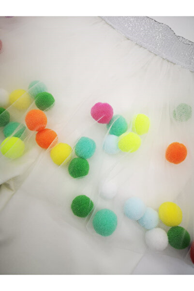 By Piera Leggings pentru fete cu pompon