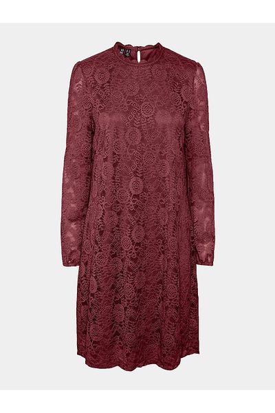 PIECES Women's Casual Dress 17139864 Burgundy