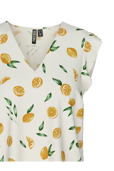 PIECES Women's Blouse 17147804 Ecru