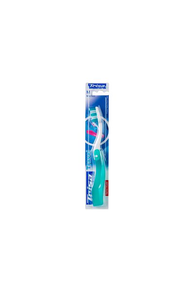 Trisa Travel Medium Manual Toothbrush 537110 Green