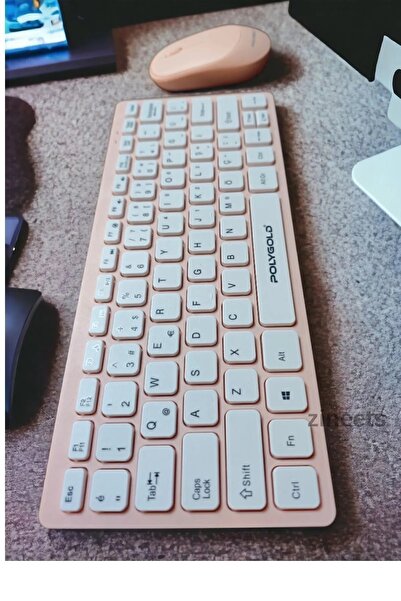 Zineets Tv Pc Uyumlu Wireless Usb Kablosuz Q Multimedya Ultra Slim Klavye Mouse Seti Siyah Bilek Destekl