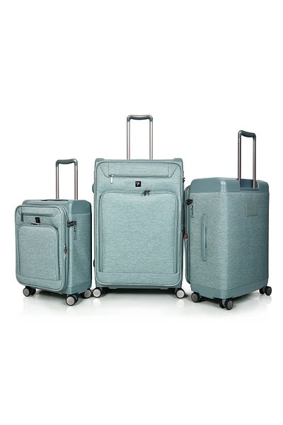 MORANO Murano 3-Piece Fabric and Polycarbonate Luggage Set, 28/24/20 Inch