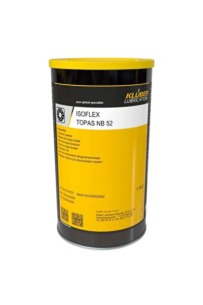 Klüber Isoflex Topas Nb 52 1kg – Yüksek Hızlı Rulmanlar Için Sessiz Ve Uzun Ömürlü Sentetik Gres