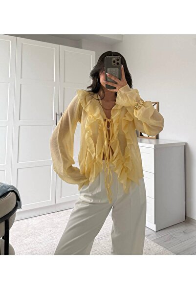 codudem تصميم ZR موديل FIRFIR قميص صيفي أنيق برباط