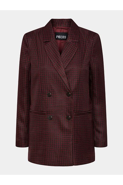 PIECES Women's Jacket 17139154 Burgundy