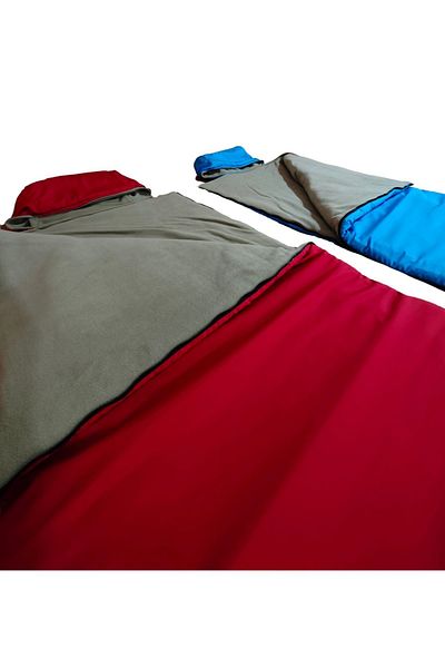 Med Online Double 2-Piece Interlocking and Detachable Suit Sleeping Bag (-25) Micro Water Repellent Camping (2.15×1.50)