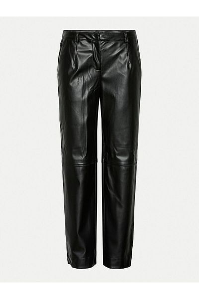 PIECES pieces Women's Faux Leather Trousers 17151699 Black