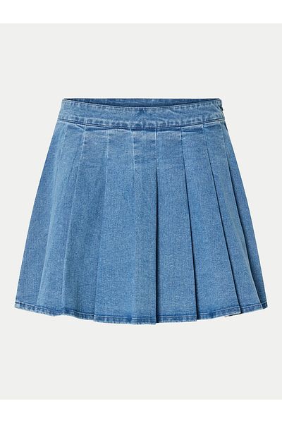 PIECES Women's Denim Skirt 17156077 Blue