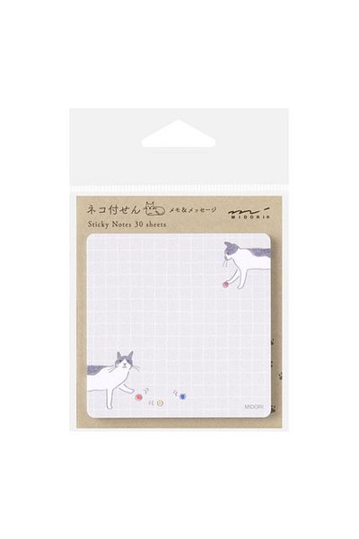 Midori Sticky Notes Sticky Note - Sticker - Ball and Cat