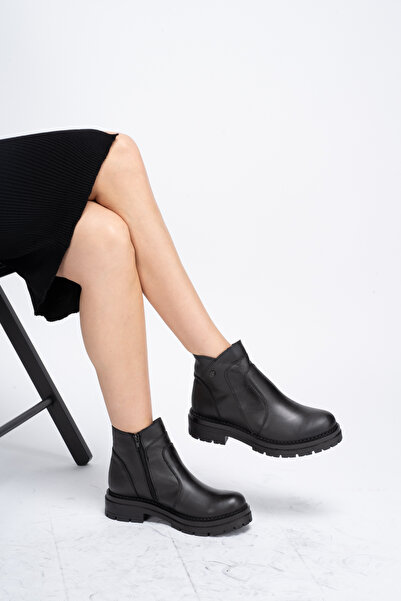 Clara Jones Cizme de iarnă zilnice pentru femei din piele naturală