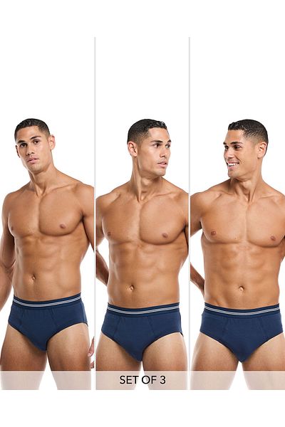 R&B 3 Pack Solid Briefs