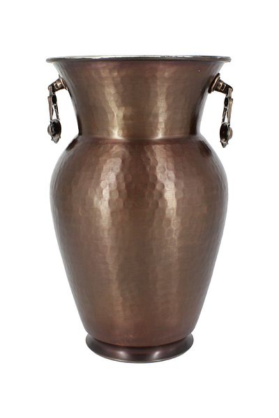 Rotanev Güldane Vase Hand Forged Oxide Copper Vase Flower Holder