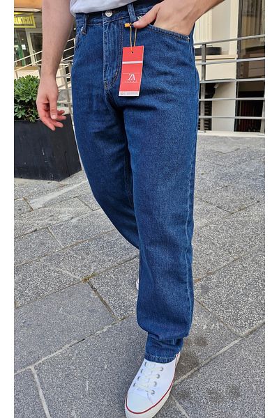 Ceza Denim Dark Blue Baggy Fit Men's Jeans - Comfortable Fit, 100% Cotton