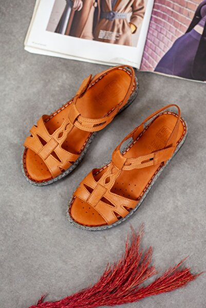 DERİMİSS Дамски ортопедични сандали от естествена кожа