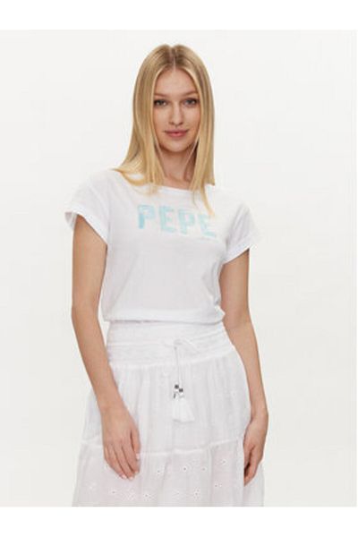 Pepe Jeans Tricou damă PL505836 Alb