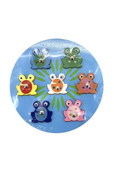 OEM Fishing game with magnet, wooden puzzle, 2 in 1