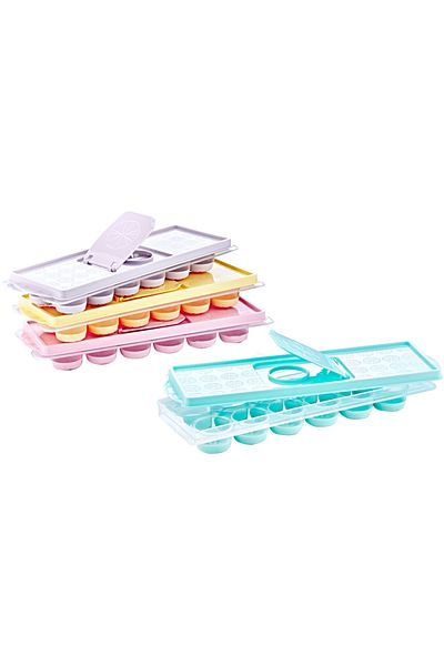 Takaz Global 2 Pieces of 12 Compartment Icebox with Lid