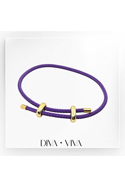 DivaViva Diva Viva - Renkli Ayarlanabilir Kadın Deri Bileklik – Suya Dayanıkl...