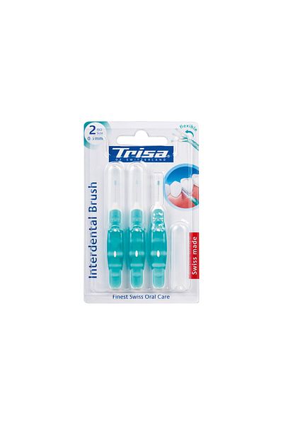 Trisa Interdental Brush 667145 ISO 2 0.9mm Green