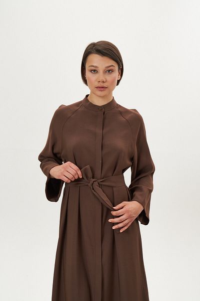 Mevra Ferace Dress Bitter Brown
