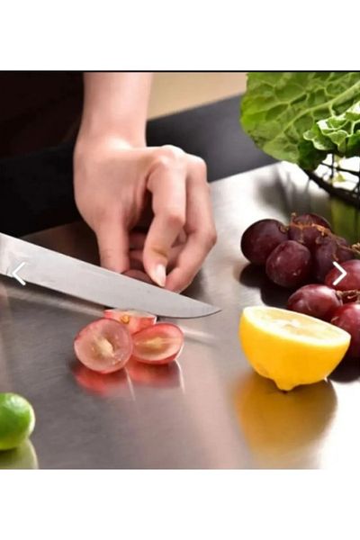 FAYA HOME High Quality Durable Non-Slip Aesthetic Design Stainless Steel Cutting Board 25 X 35 cm