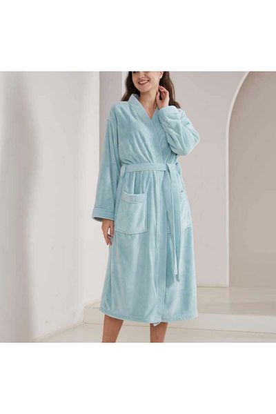 REEFI Modern turquoise rustic robe