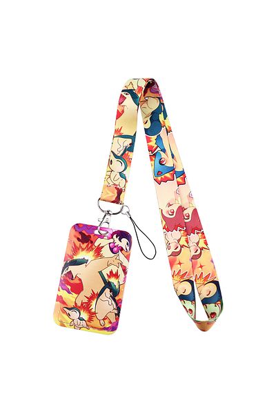 Miniso 14 Elf Anime Lanyard For Keychain ID Card Cover Passport Student Cellphone USB Badge Holder Key Ring
