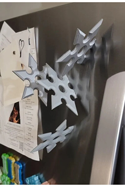 moifugyia Ninja Yıldızı Shuriken Buzdolabı Magneti - 3 ADET