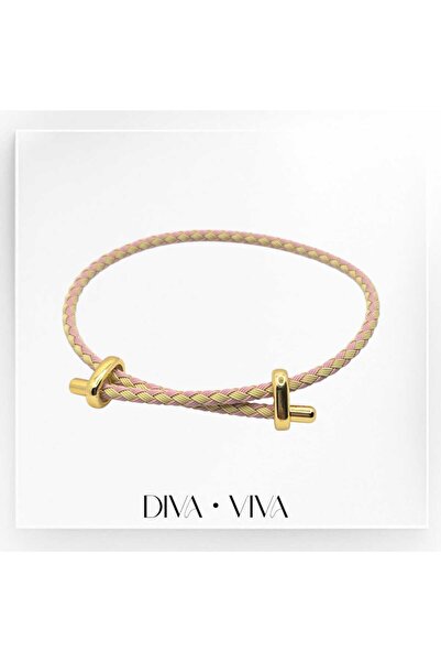 DivaViva Diva Viva - Renkli Ayarlanabilir Kadın Deri Bileklik – Suya Dayanıkl...